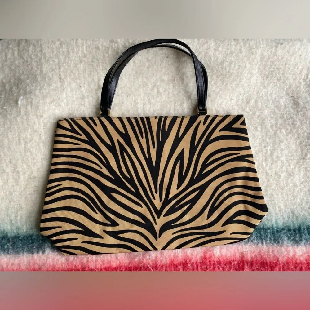 Kate Spade 90s Vintage Animal Print Handbag